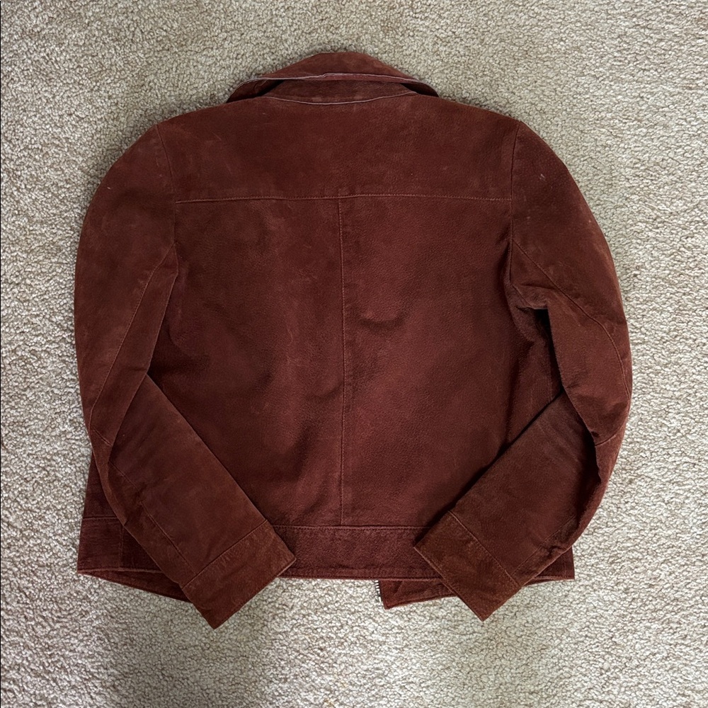 Mango Brown Leather Jacket - image 6